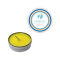 White Lemon Chiffon Snap-Top Tin Soy Candle